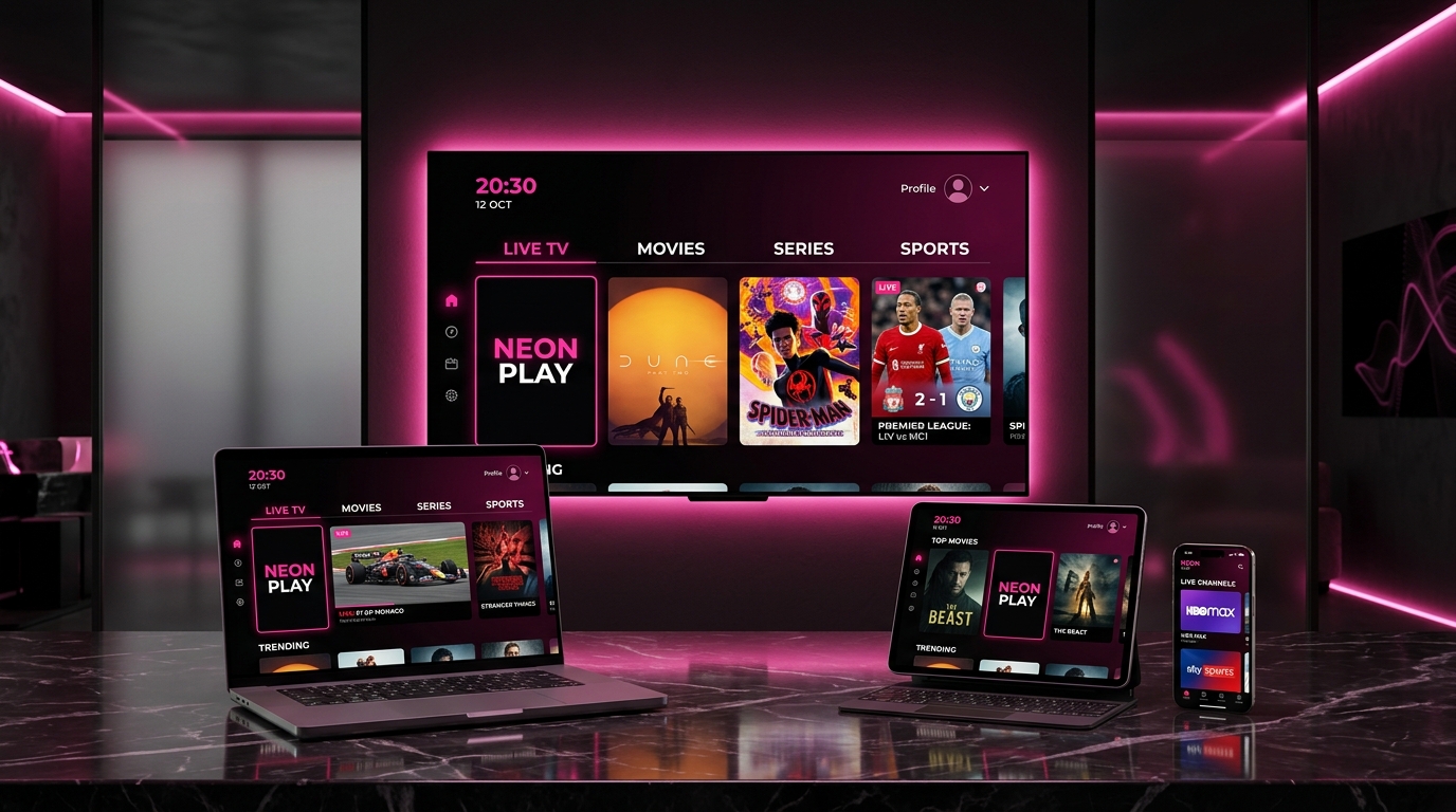 Abonnement IPTV multi-écrans sur Smart TV, iPad, iPhone et ordinateur portable