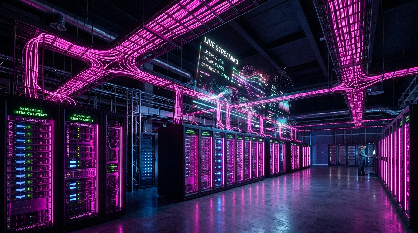 Datacenter et infrastructure serveurs haute vitesse IPTV Parisien