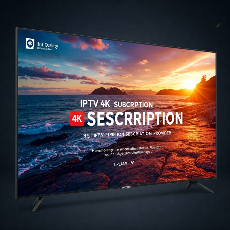 Abonnement IPTV 4K : Meilleur fournisseur abonnement IPTV